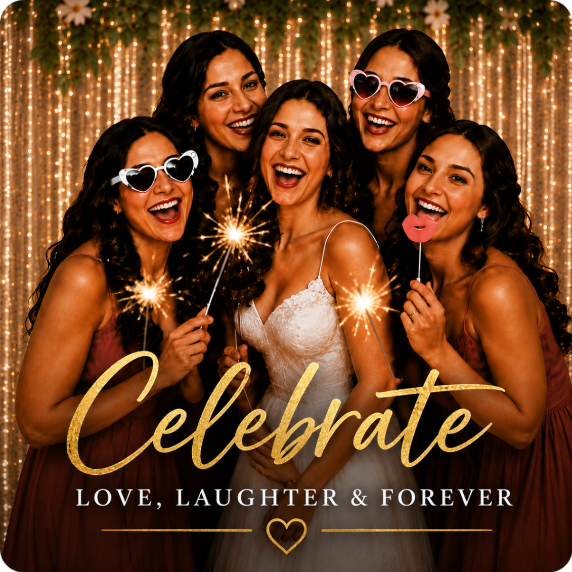 Celebrate personalized wedding magnet design