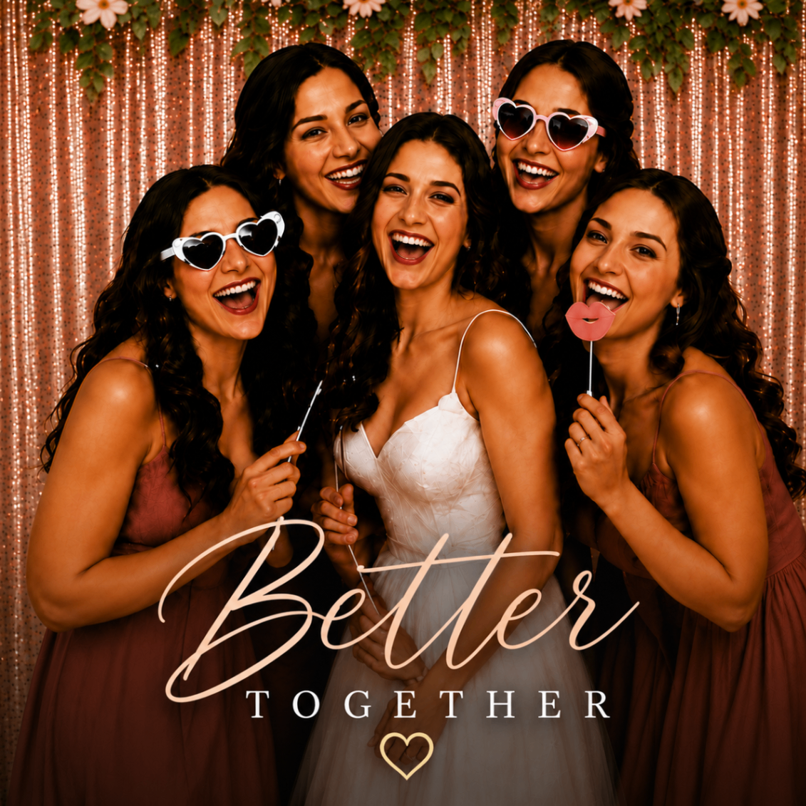 Better Together personalized wedding magnet design