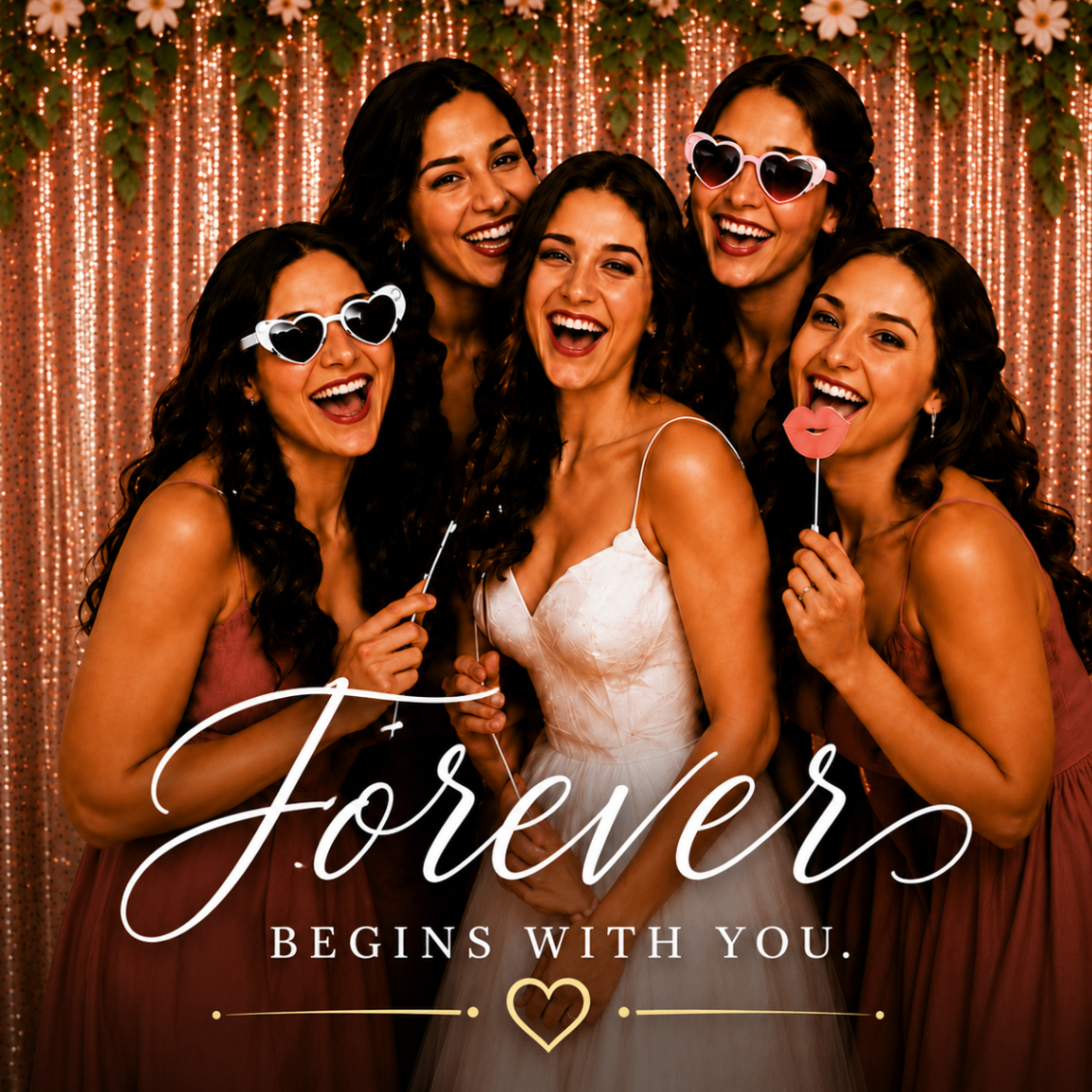 Forever personalized wedding magnet design